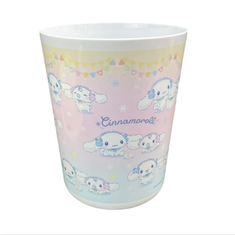 Sanrio Cinnamoroll Milk Dust Bin Trash Can Pink Yellow
